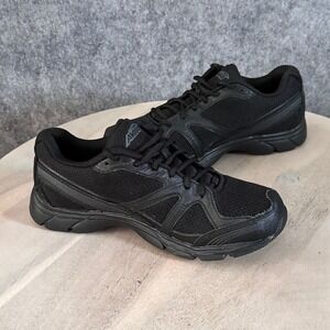 Avia Womens Walking Shoes Black Athletic Sneakers Size 6.5 Comfort Support